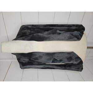 Ronen Chen Size 3 US 10 Grey & black open front cardigan